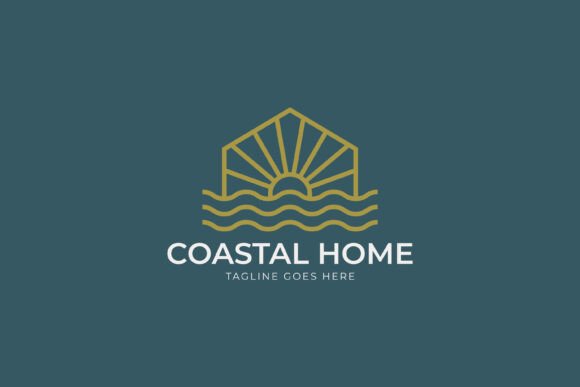 Coastal Home Logo Business Real Estate Graphics