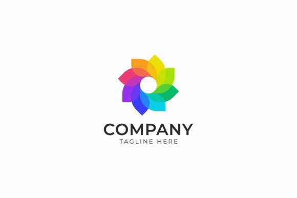 Colorful Shape Logo for Business Company Review