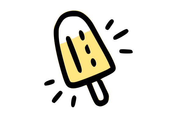 Delicious Ice Cream Popsicle Treat Illustration for Web and Print
