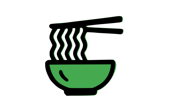 Noodle Bowl Asian Cuisine Illustration Review