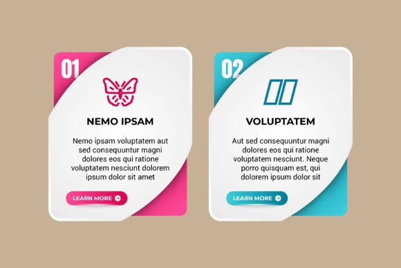 Rectangle Vertical Infographic for Modern Web Design