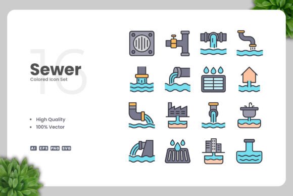 Sewer Colored Icons Review for Embroidery Projects