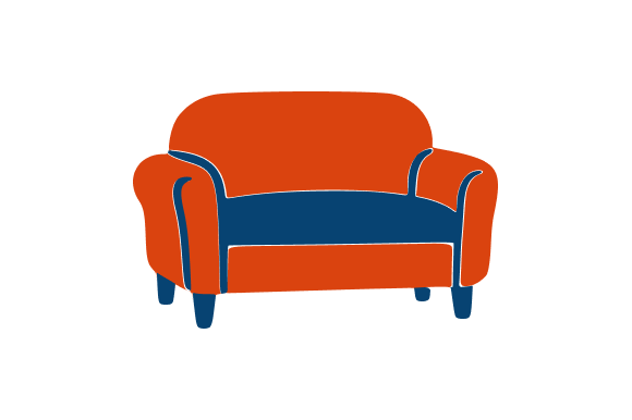 Sofa Furniture Illustration for Creative Projects